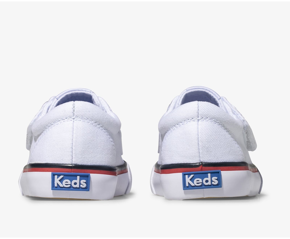 Keds Sneaker Kinder Weiß - Jump Kick Jr. Segeltuch - NHF-835142